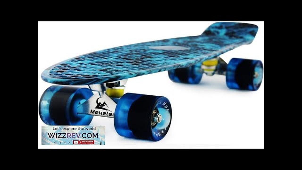 Skateboards Complete 22 Inch Mini Cruiser Retro Skateboard for Kids Boys Youths Review