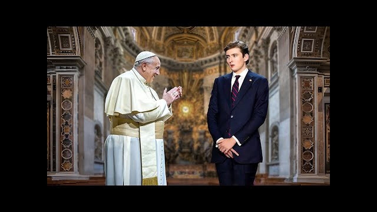 Barron Trump Visits Pope Francis in St Peter's Basilica... Watch What Happens Next, It's Shocking