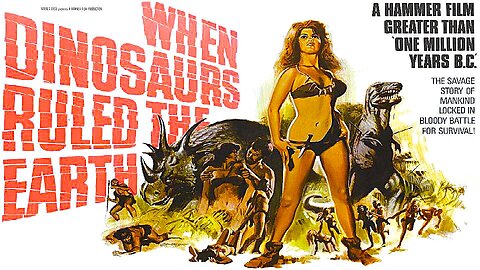 WHEN DINOSAURS RULED THE EARTH 1970 The Sequel to One Million Years BC FULL MOVIE HD & W/S