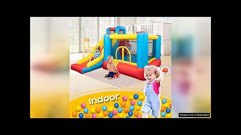 JOYMOR Bounce House Inflatable Bouncing Castle Play Center w/Air Blower Jump'n Slide Review