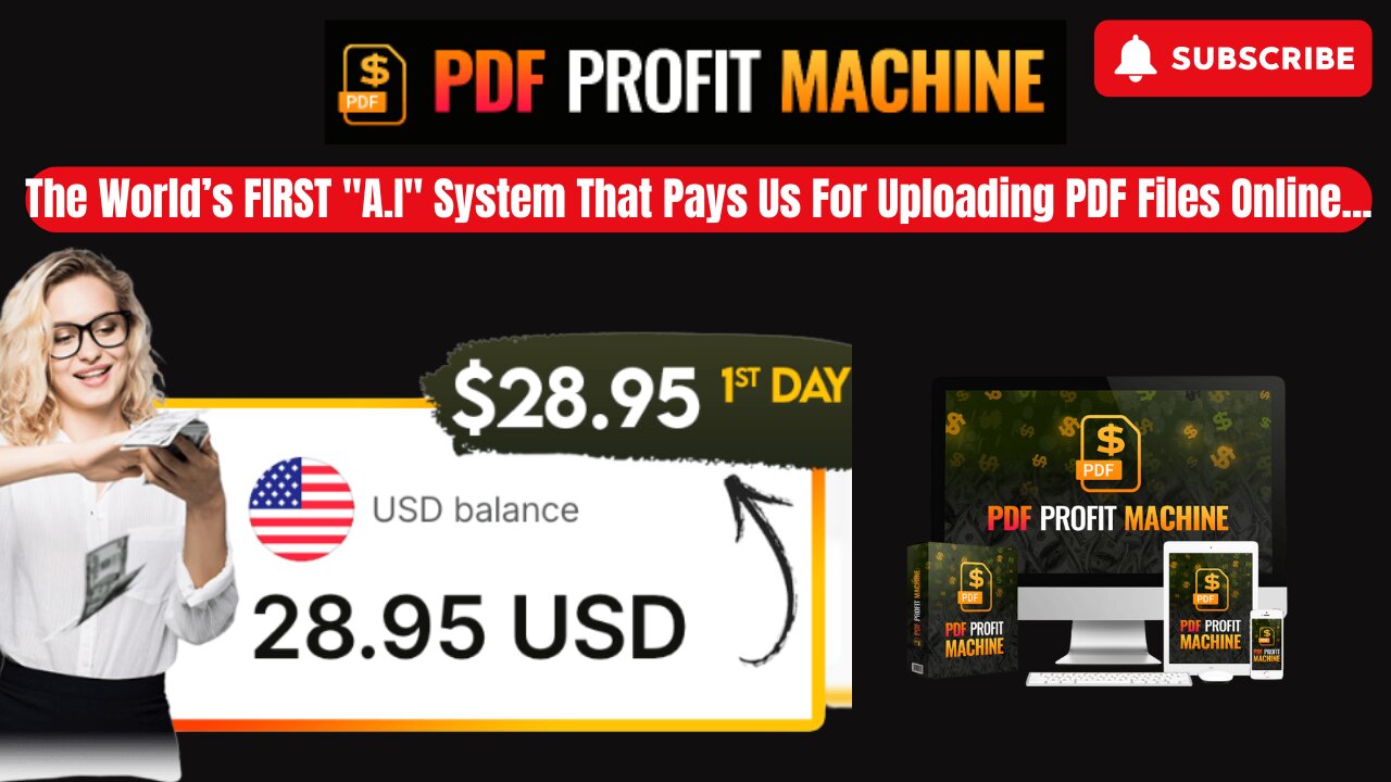 PDF Profit Machine Review: Earn Money Online by Uploading PDF Files!