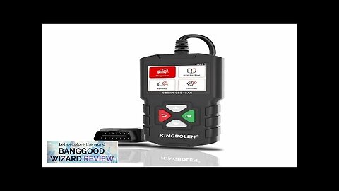 KINGBOLEN YA 201 Car Fault Code Reader Battery Tester OBD2 Scanner Review