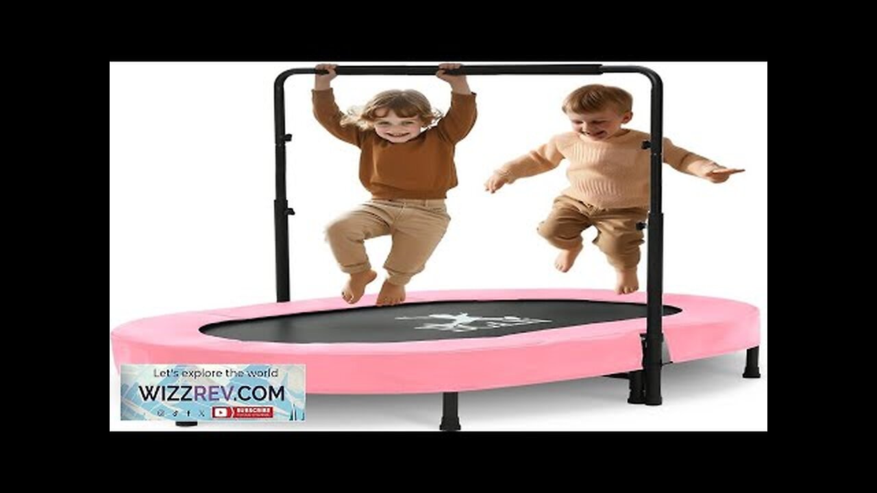 BCAN Kids Trampoline Indoor Double Kids Trampoline with Adjustable Handle Trampoline Review