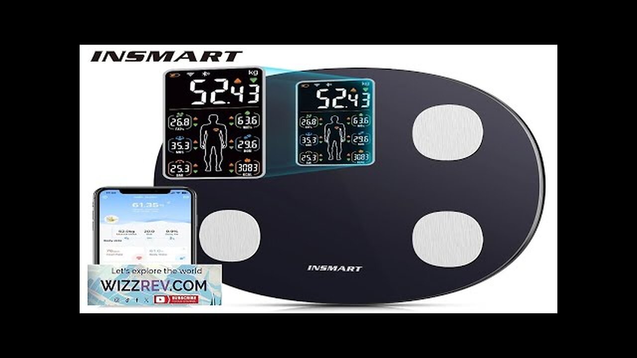 INSMART Body Weight Scale Balance Smart Digital Bathroom Scale for Human 180KG Review