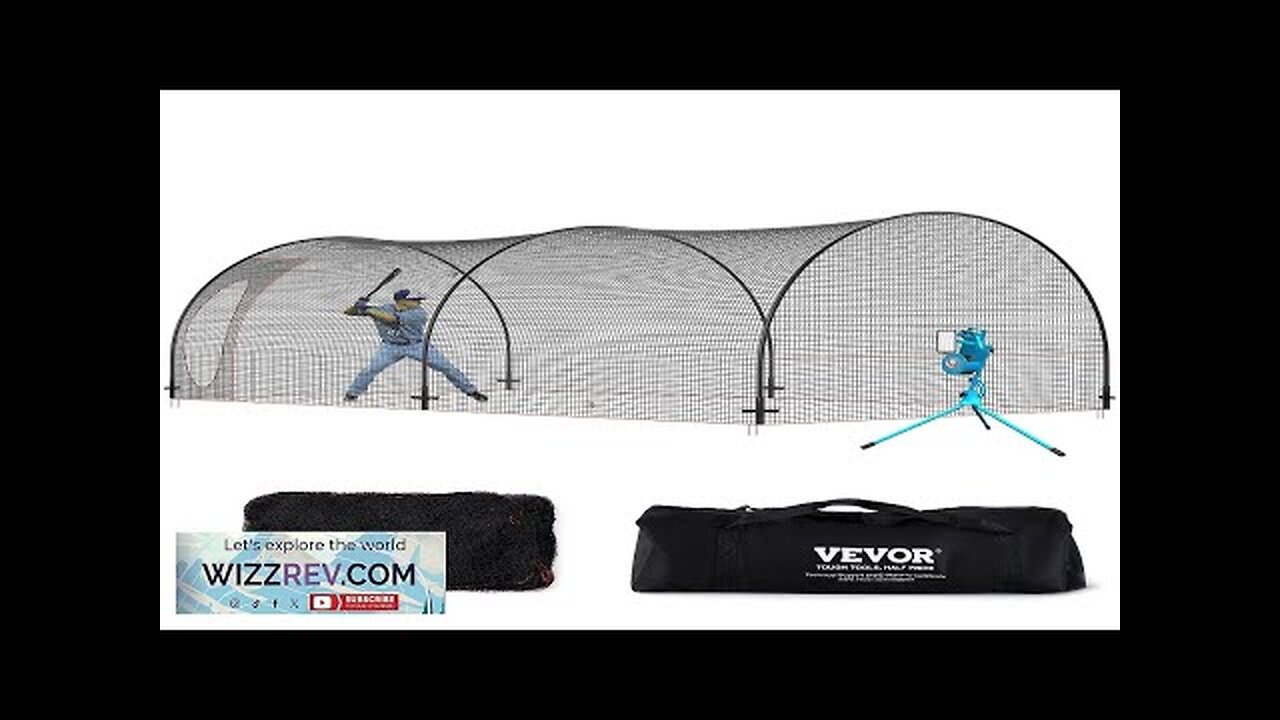 VEVOR Baseball Batting Cage Softball and Baseball Batting Cage Net and Frame Review