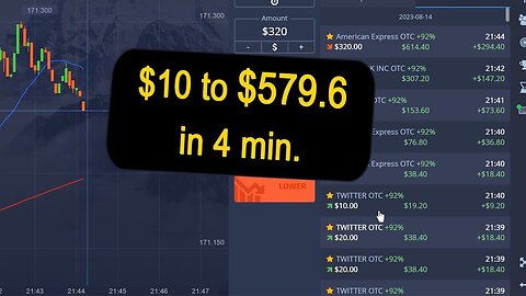 $10 to $579.6 in 4 minutes