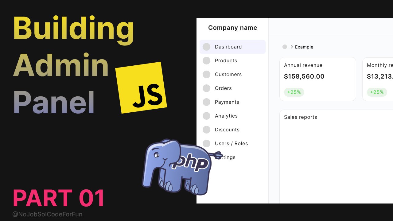 Building an Admin Panel with Pure JavaScript and PHP part 1