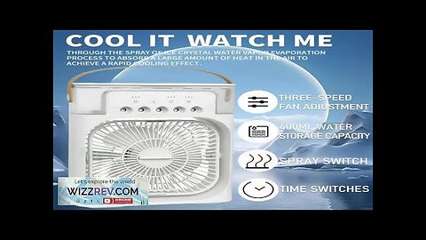 Portable 3 In 1 Fan AIr Conditioner Household Small Air Cooler LED Review