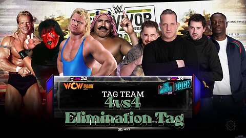 WWE 2k24 4vs4EliminationTag WCW Pack vs Co Hosts