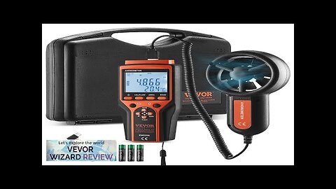 VEVOR Split Handheld Anemometer 14℉-140℉ Digital Wind Speed CFM Meter Gauge Review