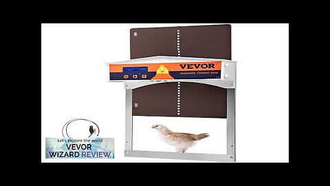 VEVOR Brown Automatic Chicken Coop Door Auto Close Gear Lifter Galvanized Poultry Review