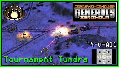C&C Generals Zero Hour | Toxin General | 4-for-All | Tournament Tundra