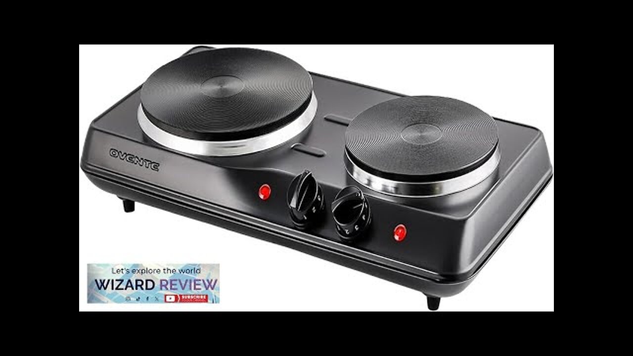 OVENTE Electric Countertop Double Burner 1700W Cooktop with 7.25" and 6.10" Cast Review