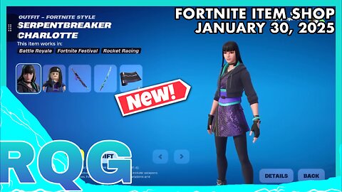 “NEW” SERPENTBREAKER CHARLOTTE IS HERE! FORTNITE ITEM SHOP (January 30, 2025)