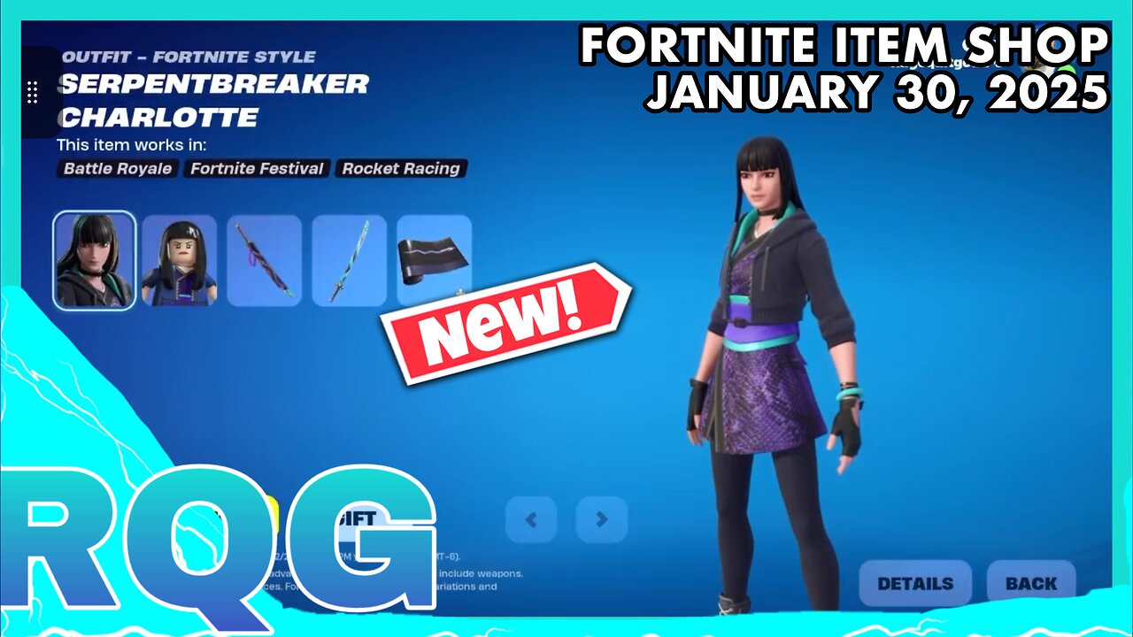 “NEW” SERPENTBREAKER CHARLOTTE IS HERE! FORTNITE ITEM SHOP (January 30, 2025)