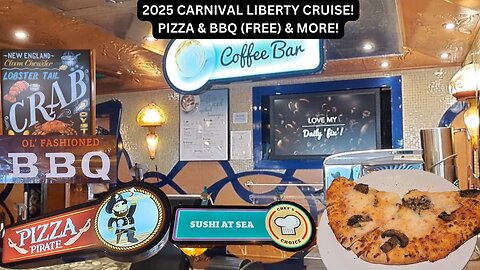 2025 CARNIVAL LIBERTY CRUISE! PIZZA & BBQ INCLUDED WITH THE SHIP WITH ADDITONAL RESTAURANTS!