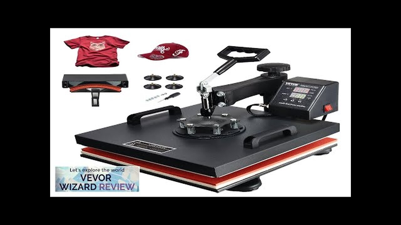 VEVOR Heat Press Machine 2In1 15x15in Sublimation Print Transfer DIY T-shirt Cap Review