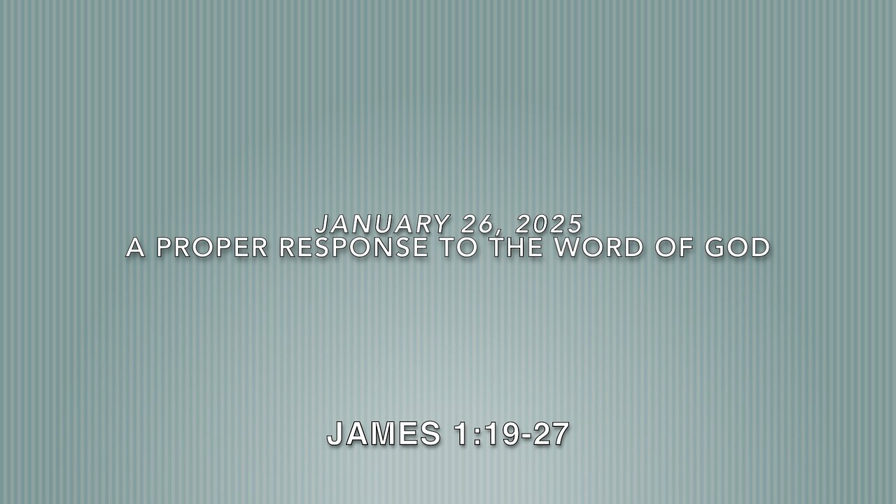 The Proper Response to the Word of God