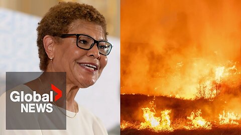 LA Wildfires: Mayor Karen Bass says she has “no idea” after Gov. Newsom criticizes local leadership