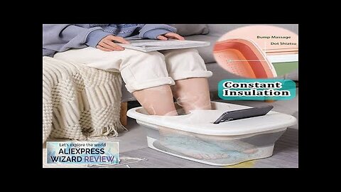 Foldable Footbath Massage Bucket Soaking Bucket Folding Basin Spa Foot Bath Bucket Review