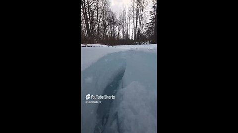 Ice cracks #Subscribe #Alaska #Nature #Hiking #Camping #Outdoorboys #DJI #Osmoaction5pro #fyp