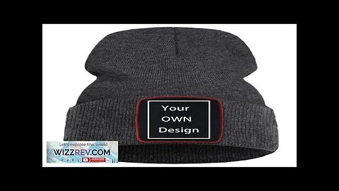 Hat customized LOGO Printing Warm Fashion Women Winter Knit Hats Outdoor Casual Review