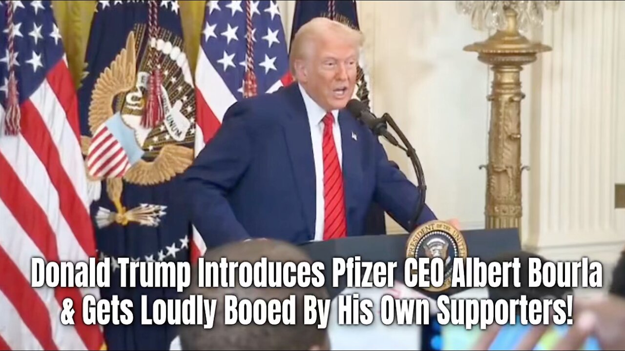 Donald Trump Introduces Pfizer CEO Albert Bourla & Gets Loudly Booed By His Own Supporters!