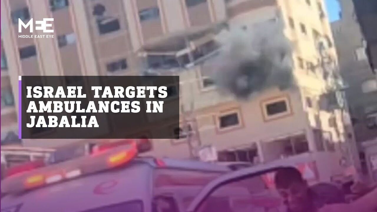 Israeli drones target ambulances and civilians in Jabalia refugee camp