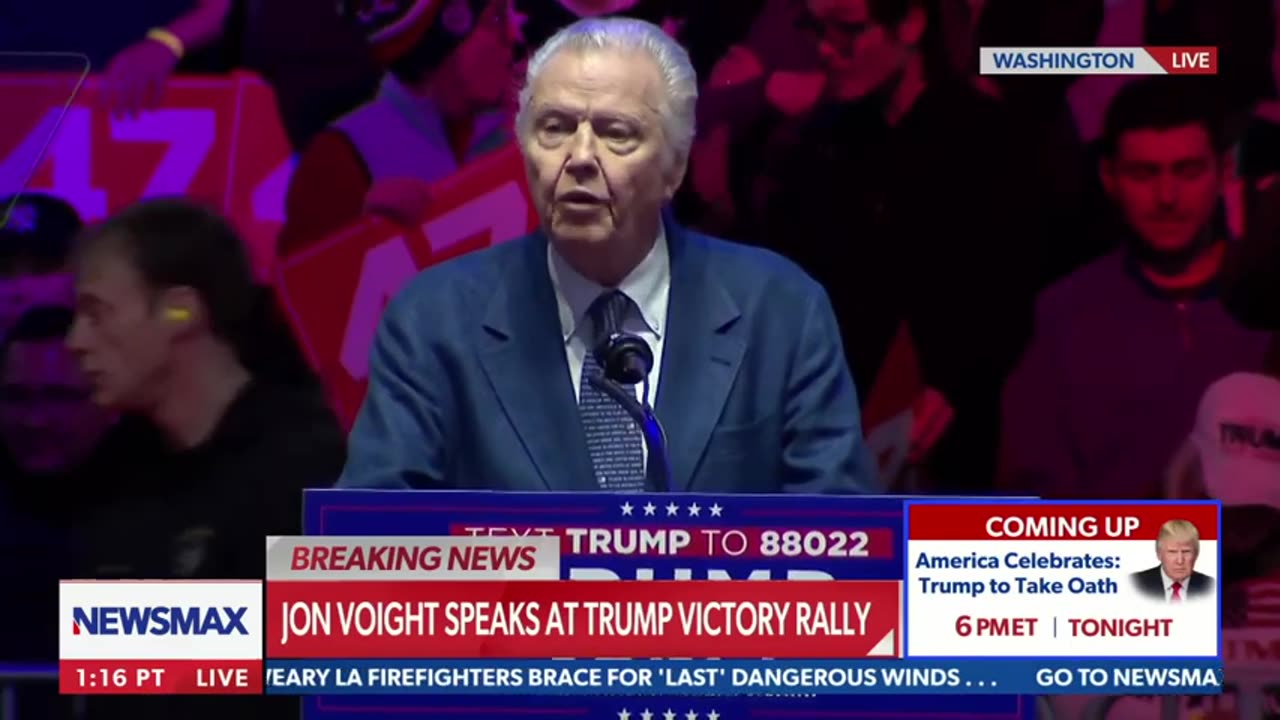 Newsmax - Jon Voight: May God watch over Donald Trump