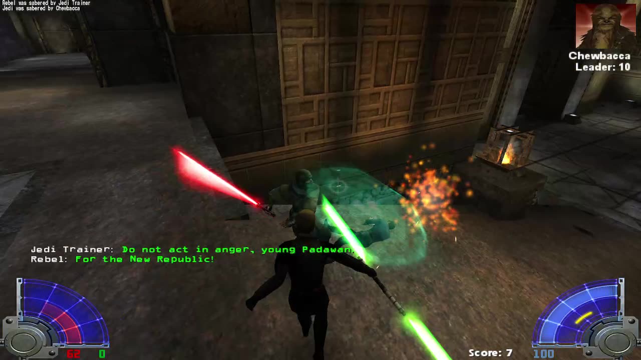 Star Wars Jedi academy gameplay