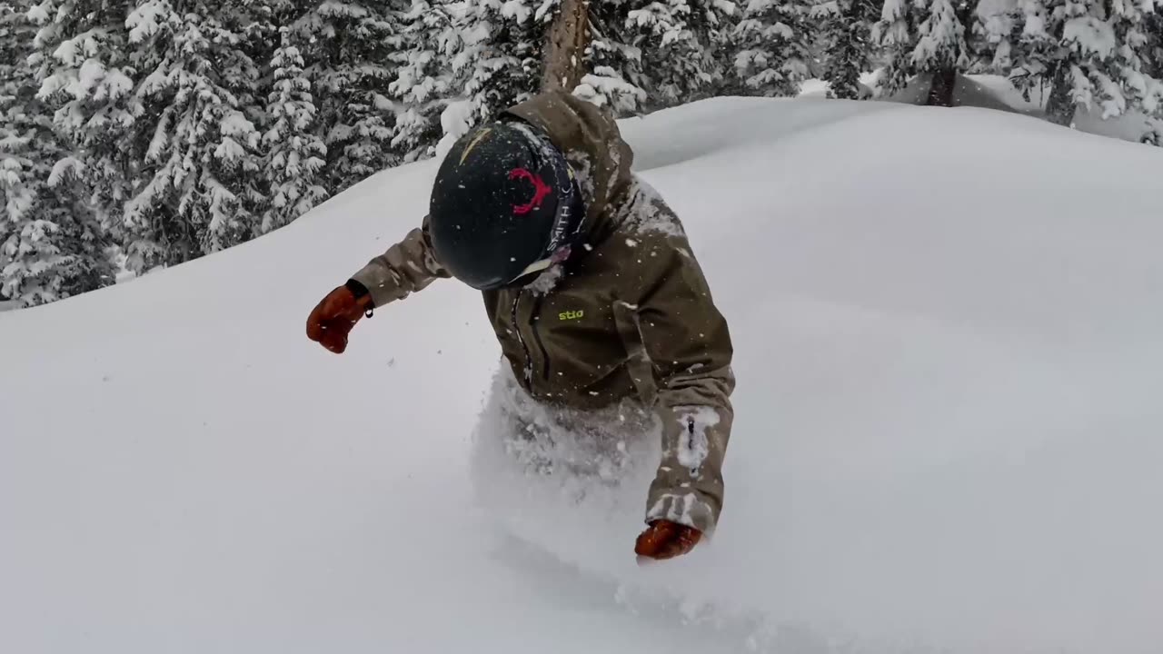 Snowboarding In Two Feet Of Powder