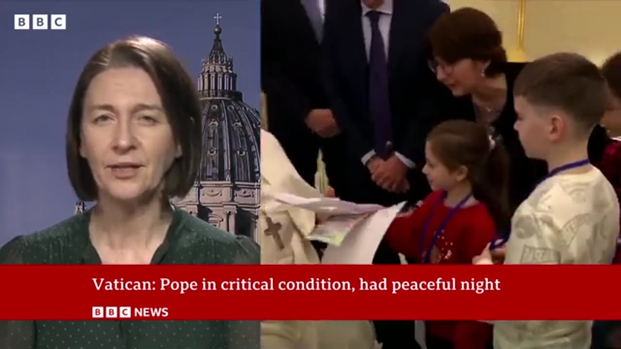 Pope Francis had a peacful night and was rested