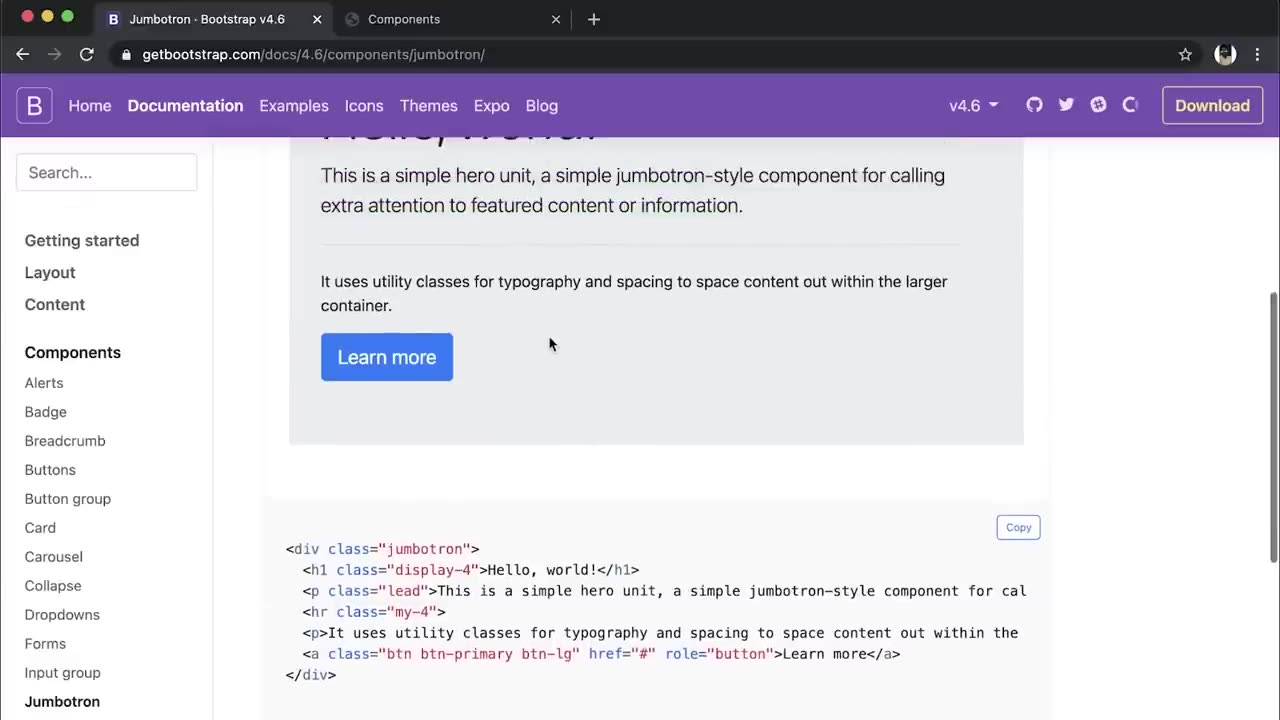 31 Bootstrap - Components _ Web Development Course _ Lecture 17