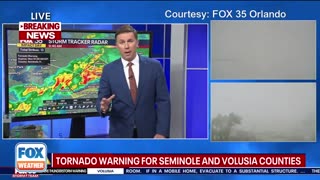 WILD VIDEO!!! Tornado hits Fox 35 in Orlando during the weather LIVE ON THE AIR! 🌪️