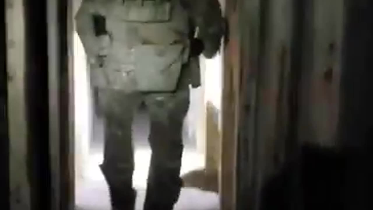 video footage of a human smuggling tunnel at the El Paso border sector.