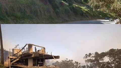 Before/After photos of the destruction in California.