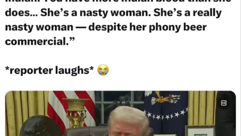 President Trump on Elizabeth Warren