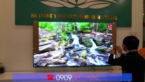 Lắp tivi xiaomi A Pro 65 inches cho phòng khám bệnh, địa chỉ Ngọ Dương, phường An Hòa, quận An Dương