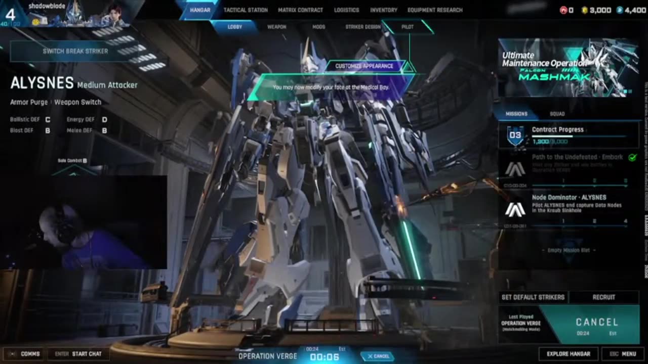 [06Mar25] Cyraxx - Lets play mecha break demo pt3 (trash PC strikes again)