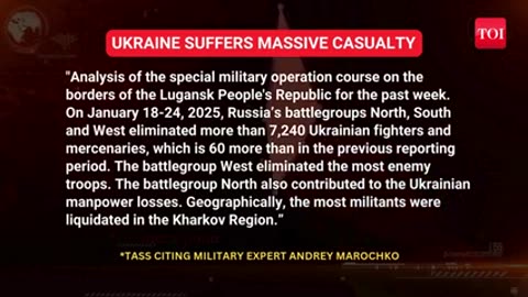 Russian Forces Kill 7200 Ukrainian Troops, Foreign Fighters In Luhansk