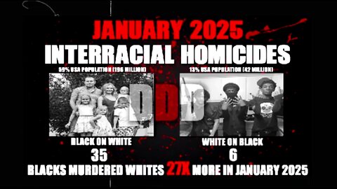 January 2025 Butchers Bill for Living Around Blacks In Your Society