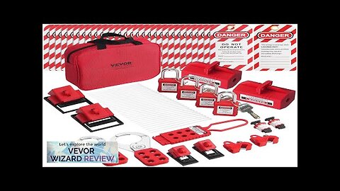 VEVOR Electrical Lockout Tagout Kit 47 PCS Safety Loto Kit Includes Padlocks Review