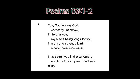 Psalms 63:1-2