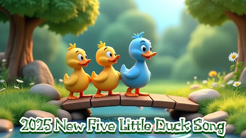 👸5 little duck song/ Kids song / baby song/ kids Nature song/ babay Nature song 👸