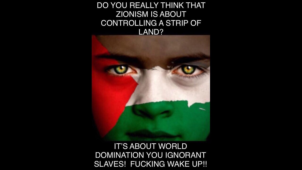 Israel Must be REMOVED because WE Cannot Co-Exist with a Genocidal State!!