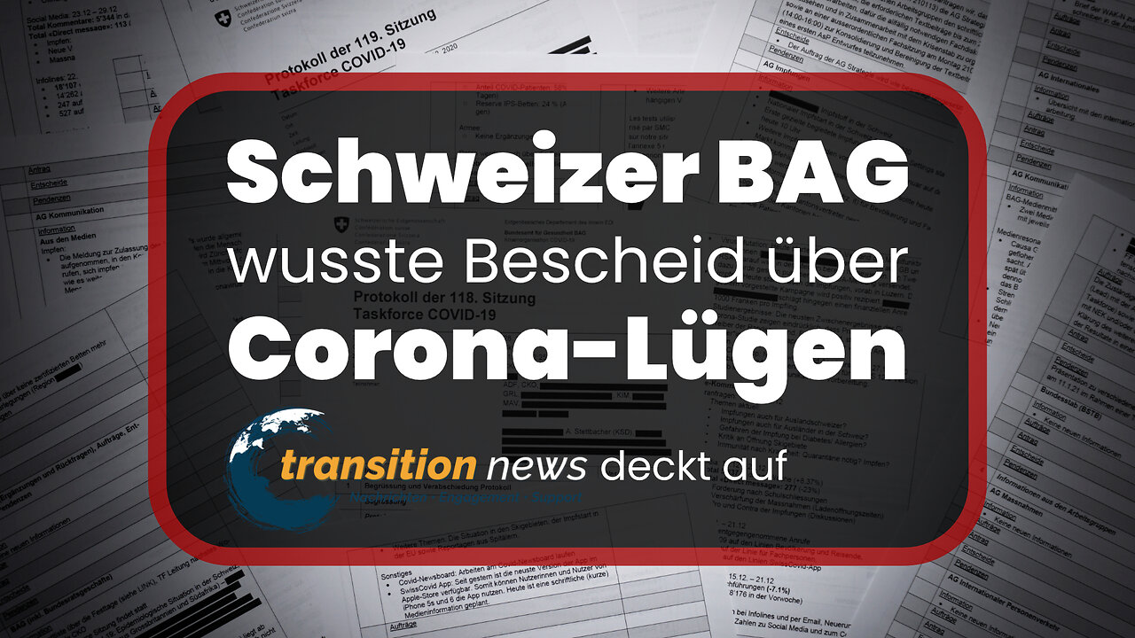 Schweizer Bundesamt für Gesundheit wusste über Corona-Lügen Bescheid (Transition News deckt auf)