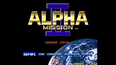 Alpha Mission II Arcade Game, SNK 1991, Longplay