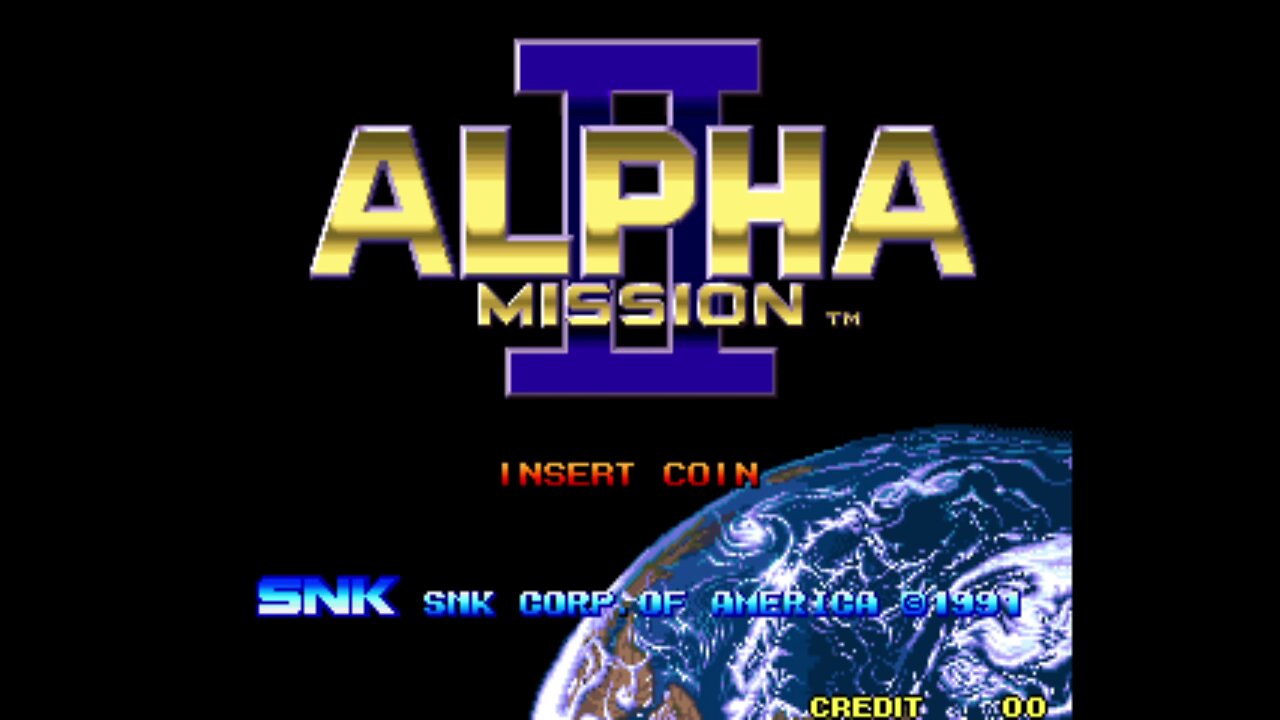 Alpha Mission II Arcade Game, SNK 1991, Longplay