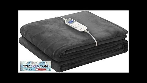 Wapaneus Heated Blanket Electric Throw 72" x 84" Full Size with 10 Review