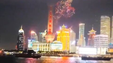 New Years Drone And Fireworks Show From China In 2025